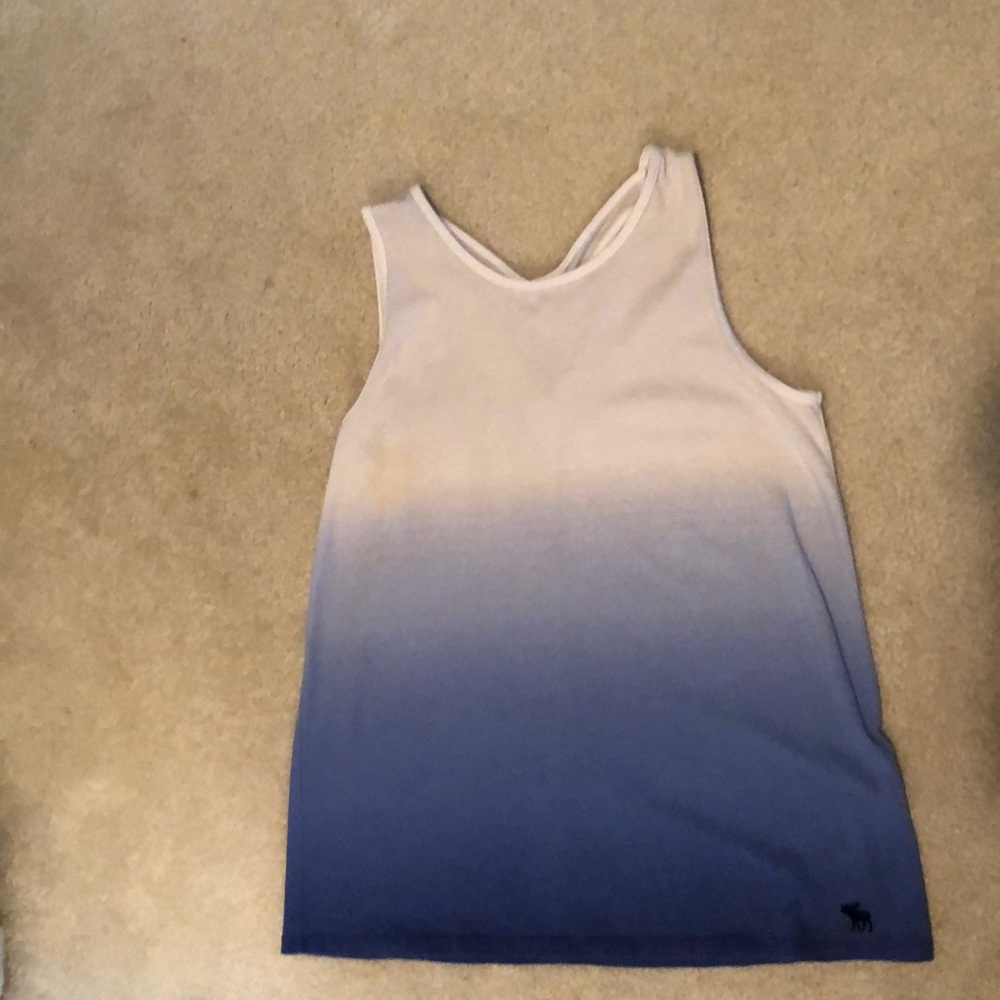 Girls Blue Abercrombie Kids Ombré Tank top
